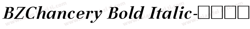 BZChancery Bold Italic字体转换